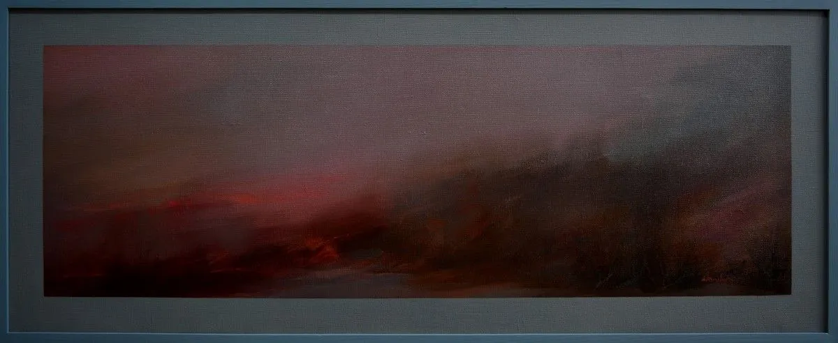 Red at dusk, artwork by Mykola Kocherzhuk