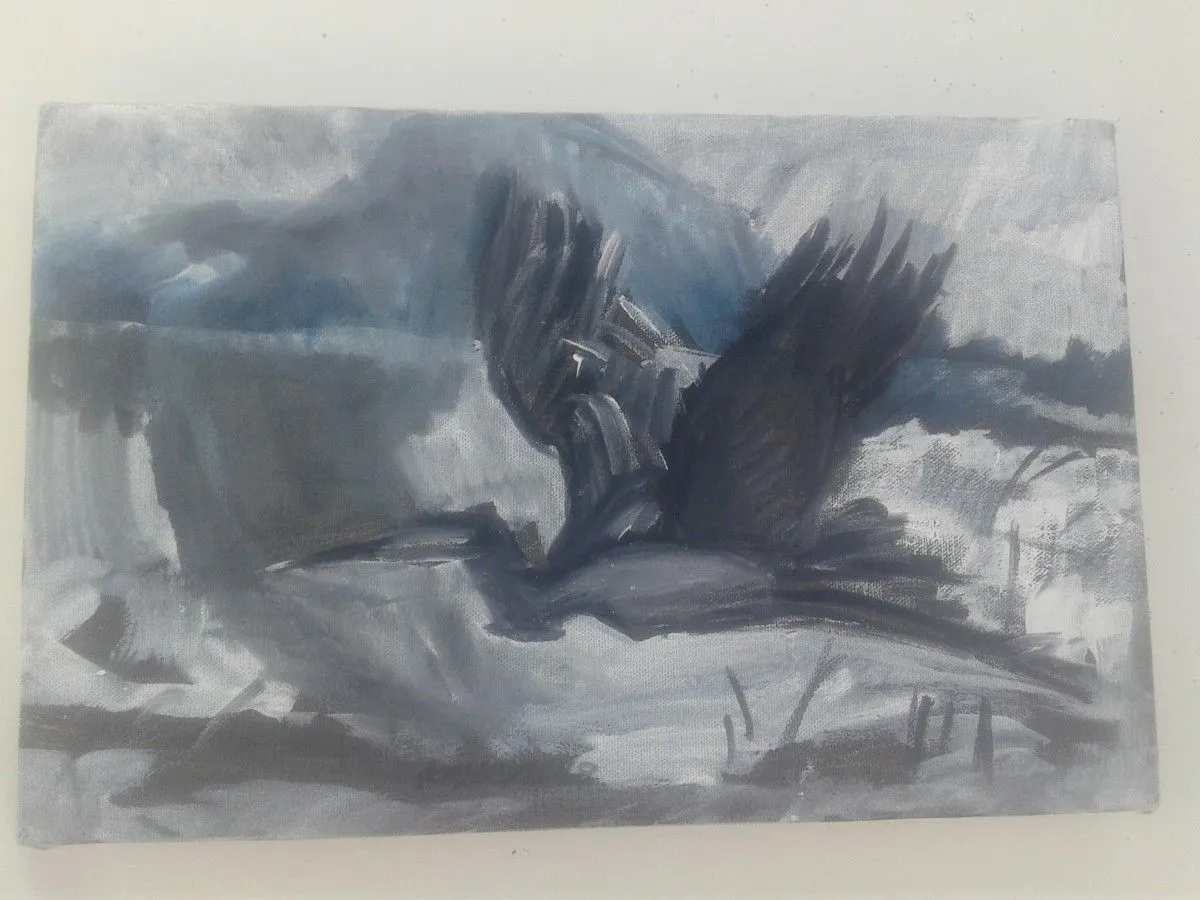 Bird in flight, artwork by artinfinately art conceprion