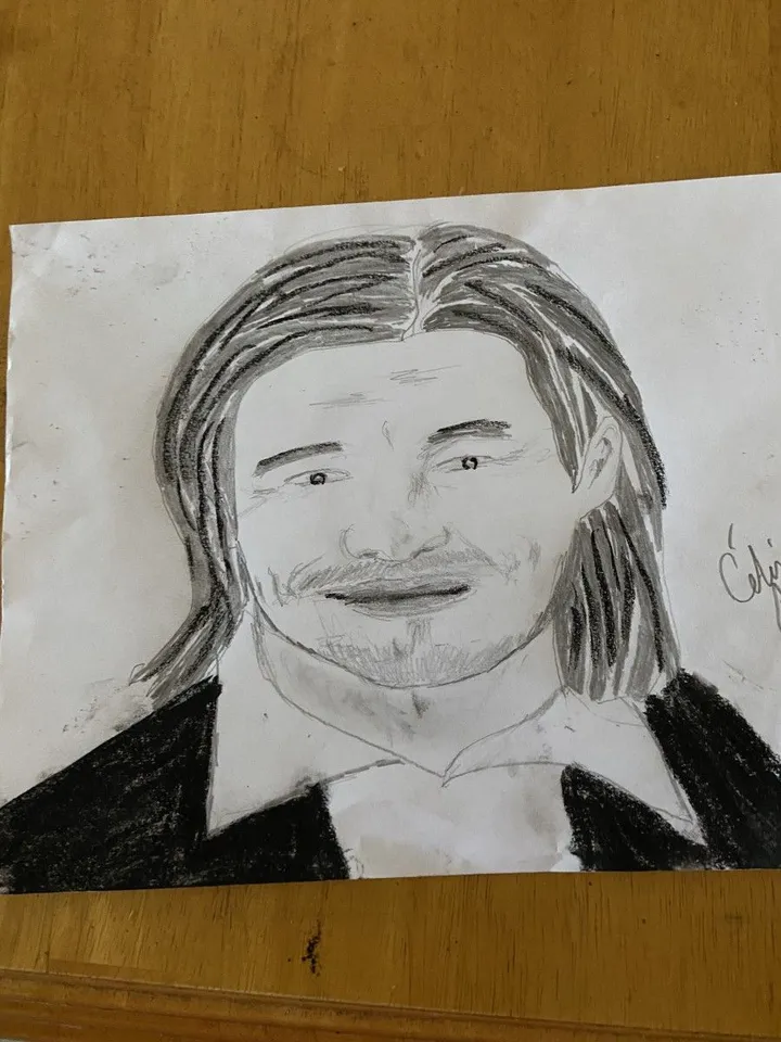 Brad Pitt, œuvre de Céline Marcoux