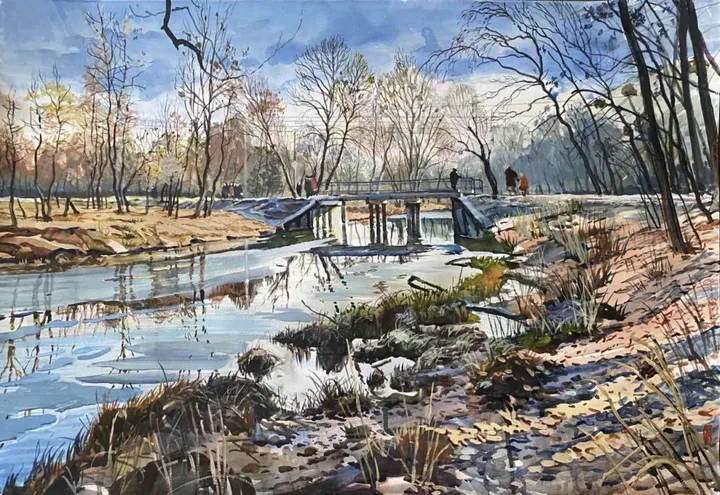 River, artwork by Alexandr Batenev