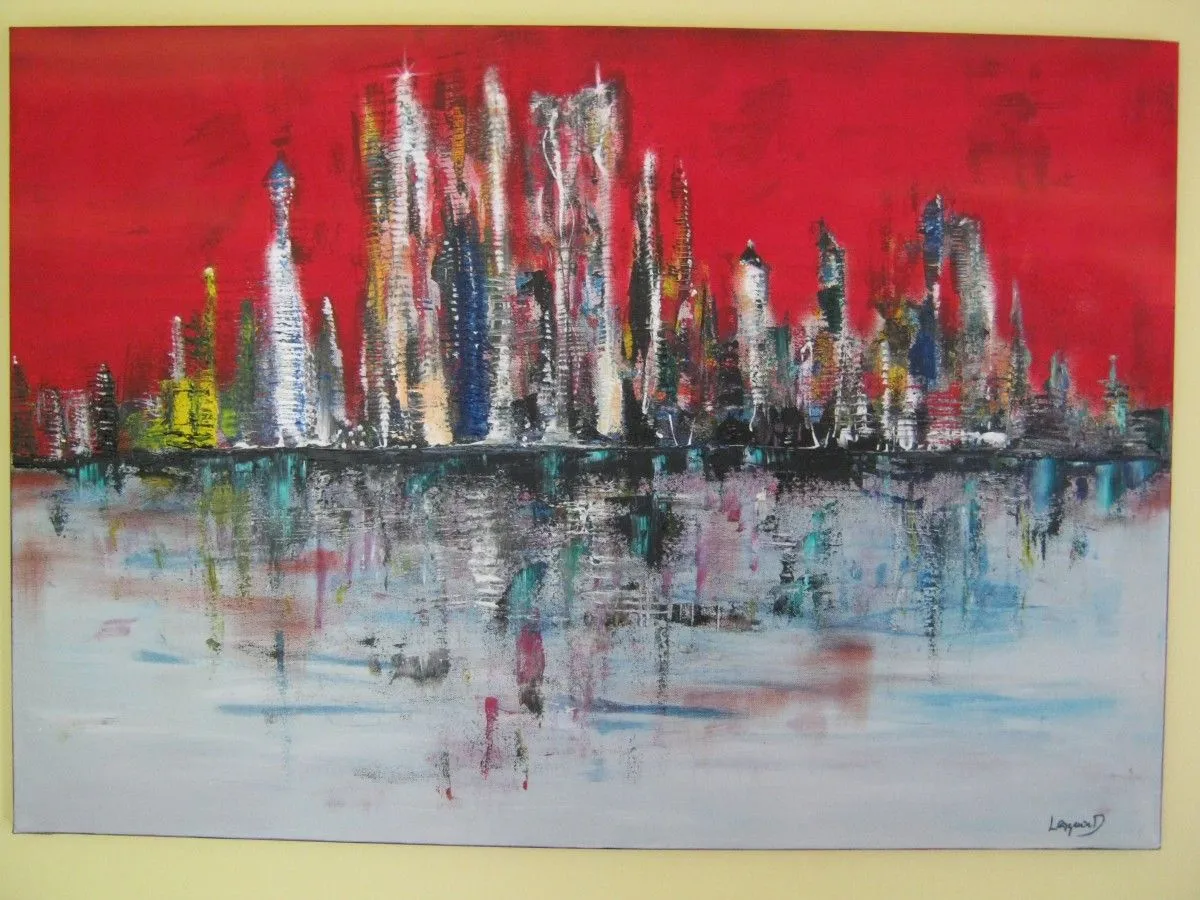 New City, artwork by Dominique Lesquir