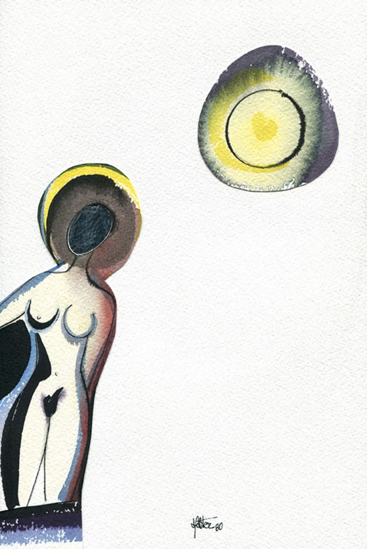 Nu soleil, artwork by Alain HALTER