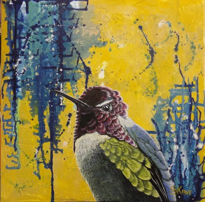 Le colibri - Collection L'envol, œuvre de ginette kane