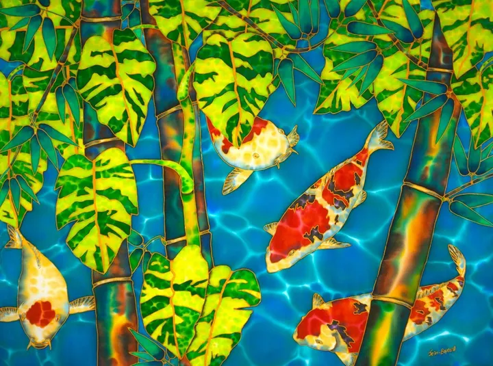 Monstera Koi, artwork by Daniel Jean-Baptiste