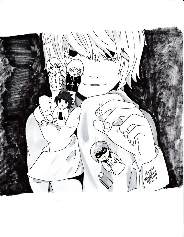 Near - Death Note, artwork by Margold Reina