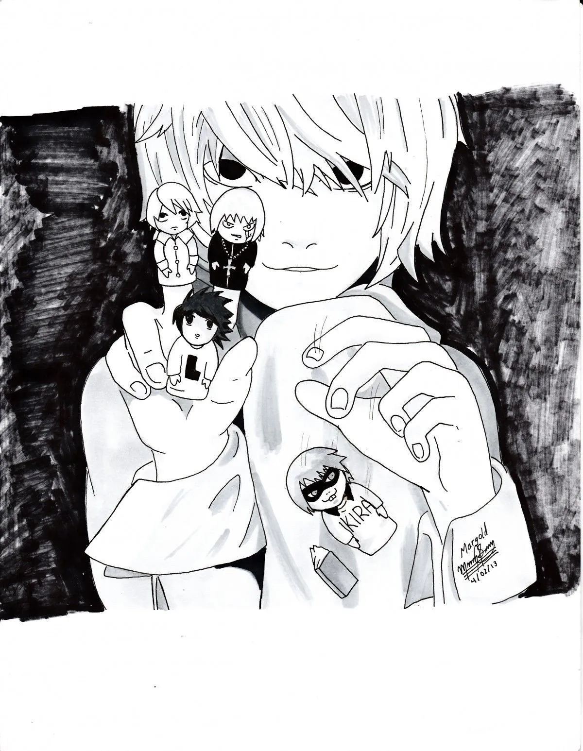 Near - Death Note, artwork by Margold Reina