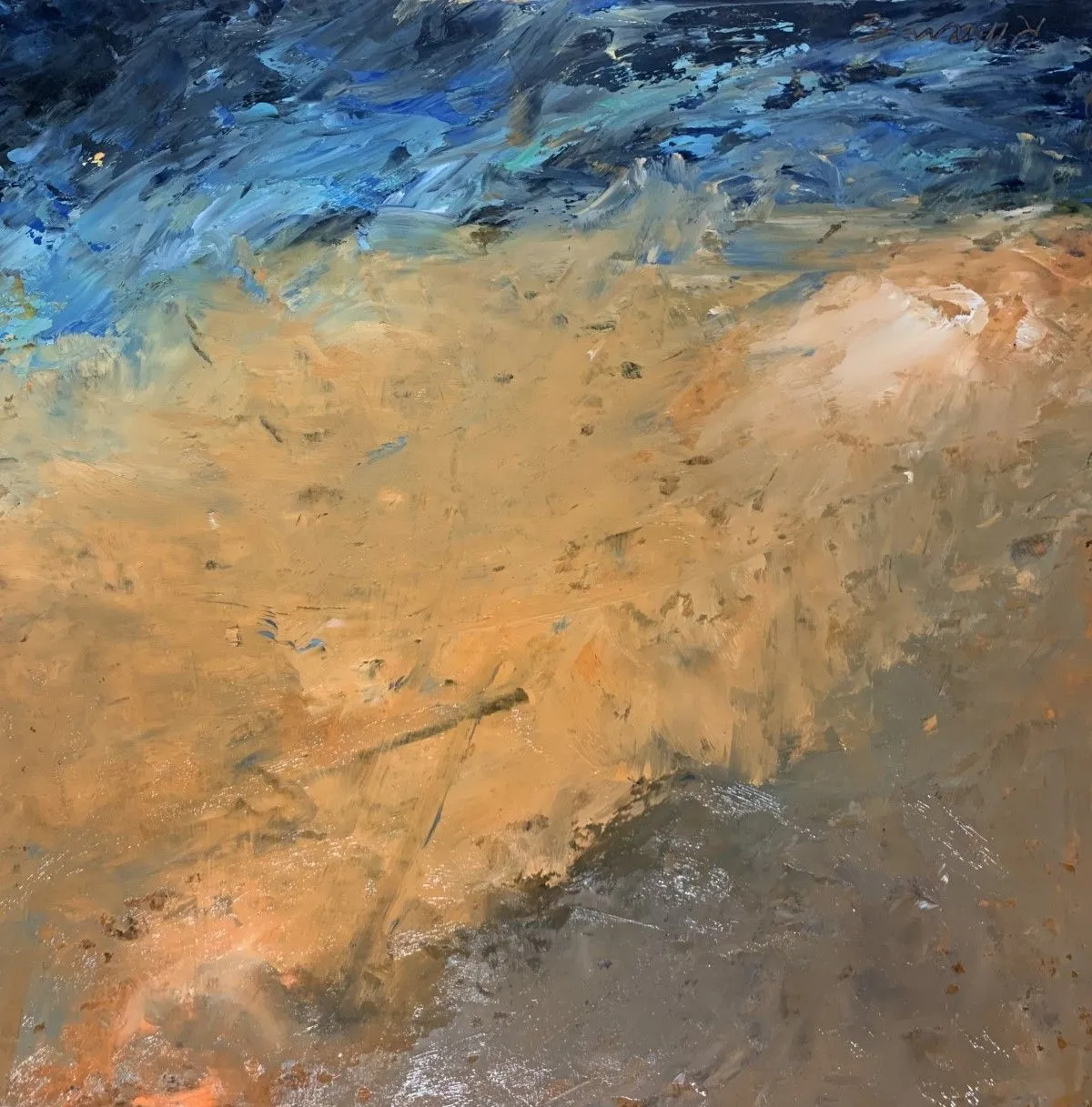 Sandy beach reflections, œuvre de Rebecca Manns