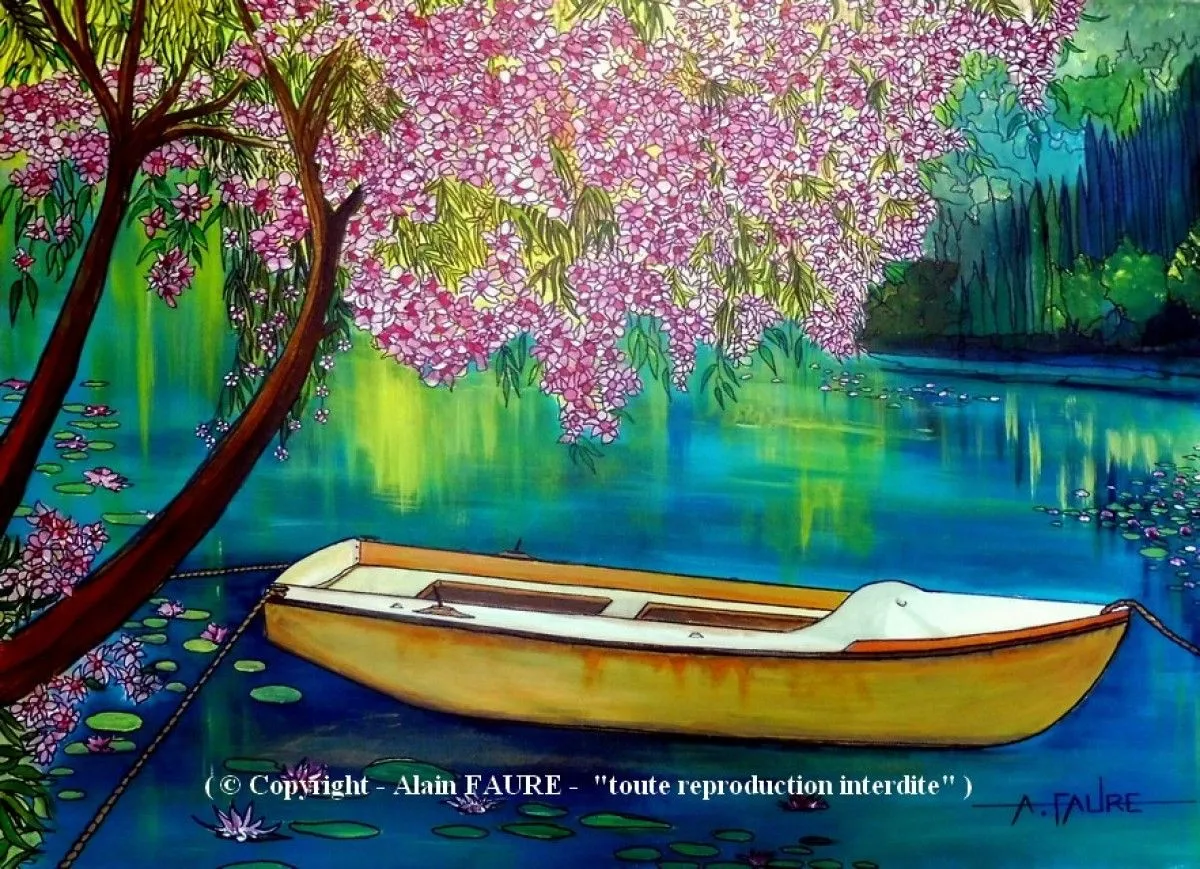LES LAURIERS DU LAC, œuvre de Alain FAURE