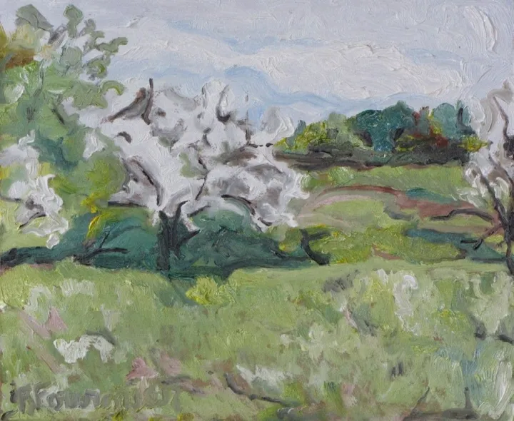 Le blanc du printemps, The White Of Spring, œuvre de Francois Fournier