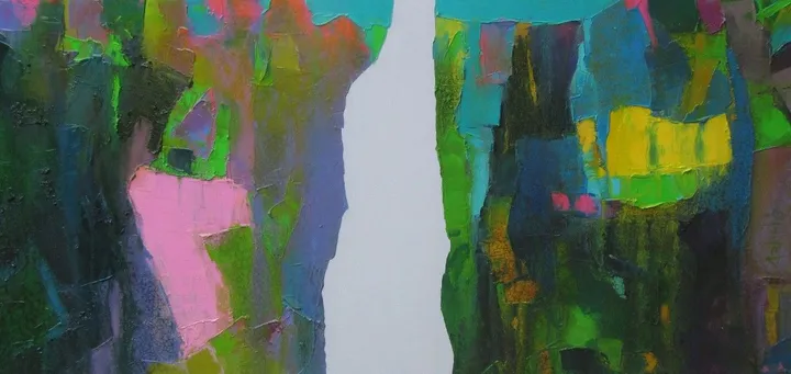 Cliffs of Hope 02, artwork by Abhishek Kumar
