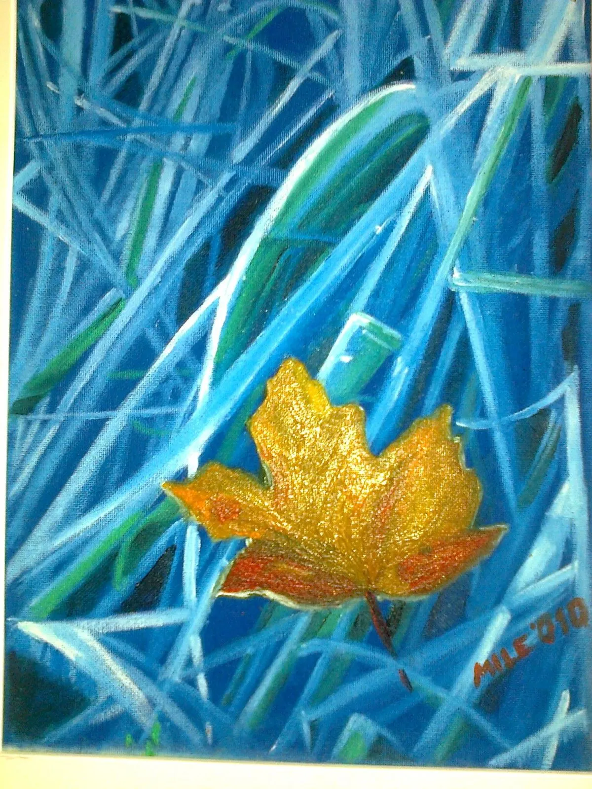 THE LEAF which is not tend to fall down, œuvre de Mile Vilotijevic