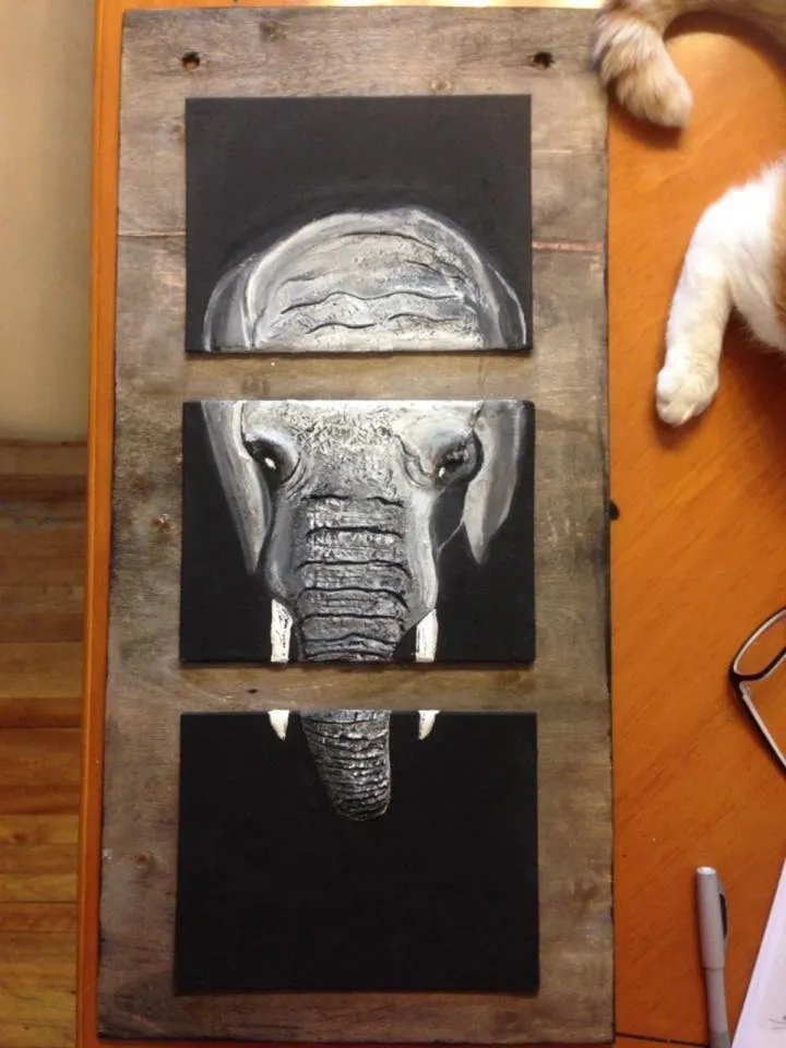 L'Éléphant, œuvre de Mel Piché artiste