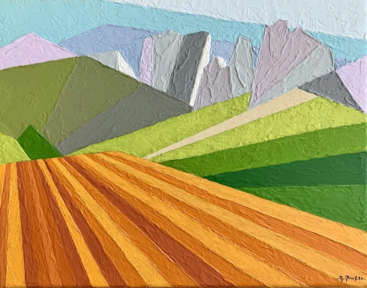 L’automne aux Dentelles de Montmirail, œuvre de guenael revel