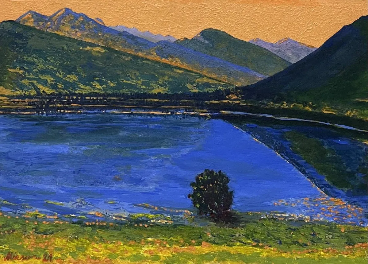 PLAV LAKE, artwork by Mirsad Koljenovic