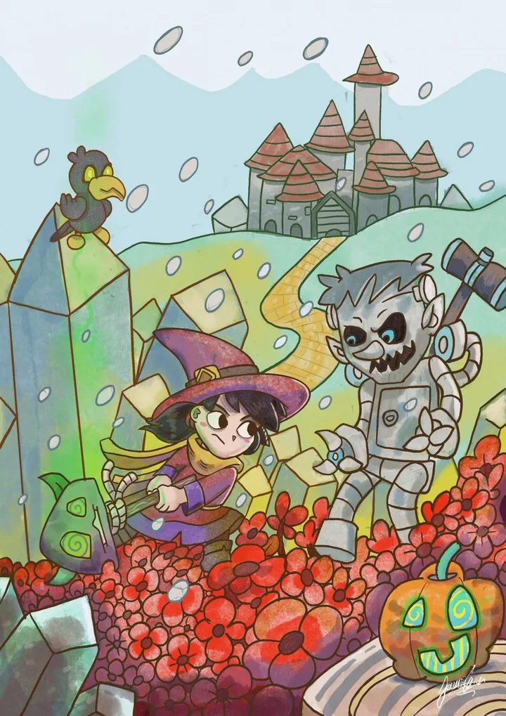 Wizard of oz reverse, artwork by Jamie Gare