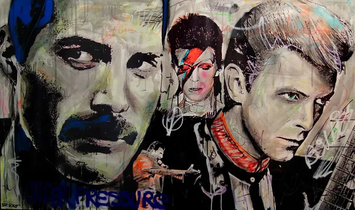 Mercury & Bowie, artwork by Berko .
