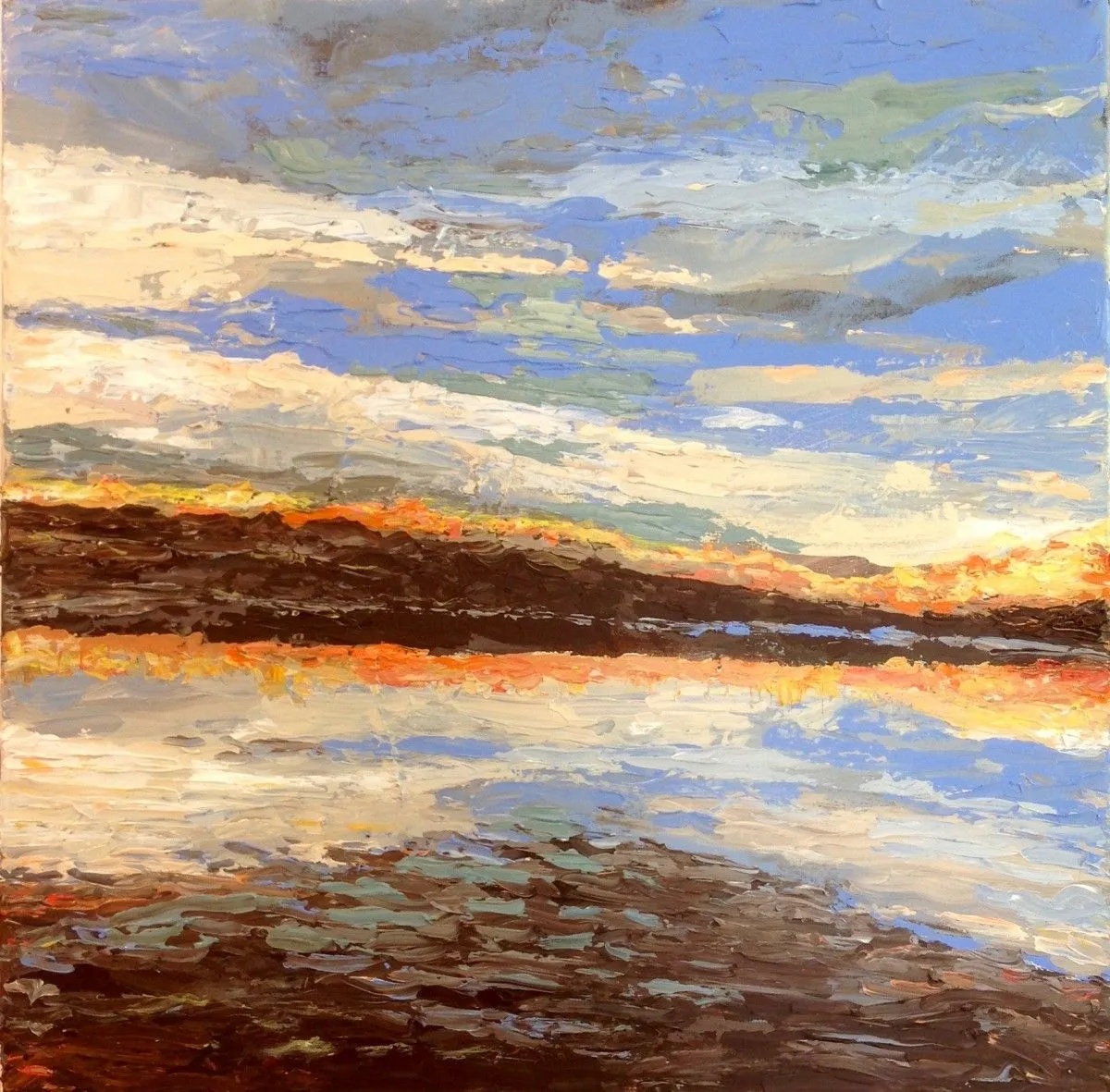 Autumn sky and Water, œuvre de Ursula Lampron