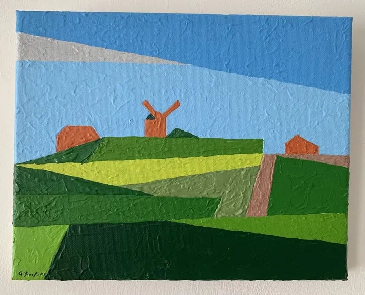 Verzenay, le moulin, artwork by guenael revel