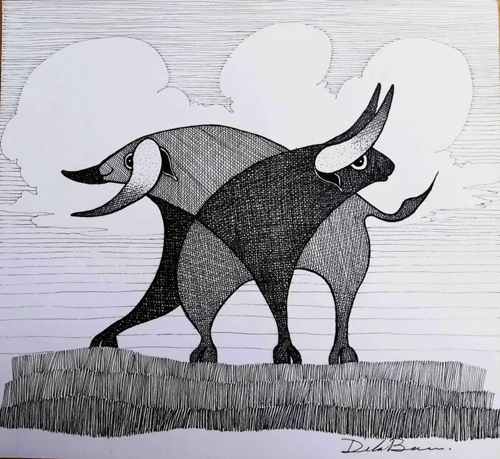 Bulls, artwork by Jose Luis De la Barra Bellido
