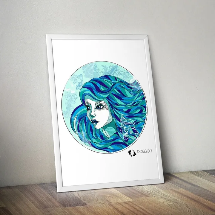 Signe Zodiac Poisson, artwork by Metais Sarah