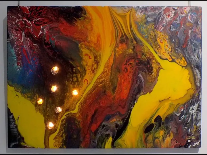 Illuminated cave, œuvre de Andrea Charalambides