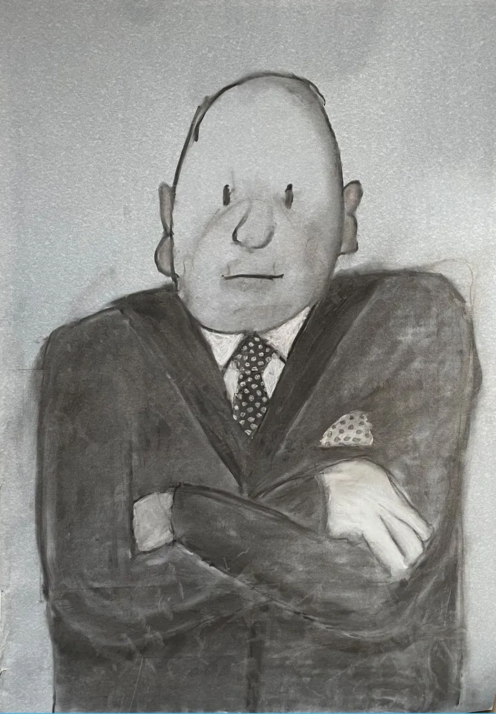 Tranquille à pois, œuvre de jean-claude issenmann