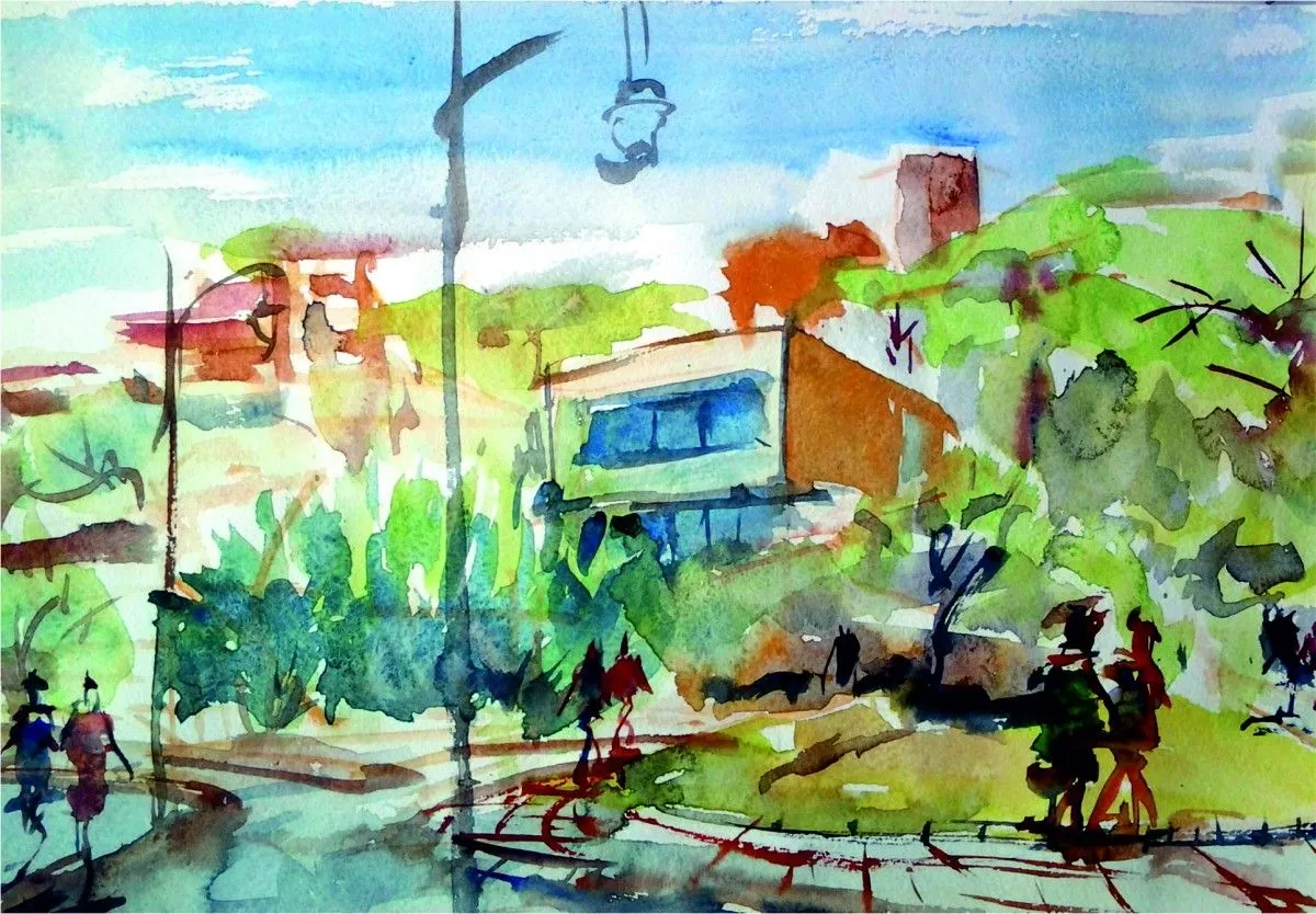 Hotel neighborhood, œuvre de Akpan Usoroh