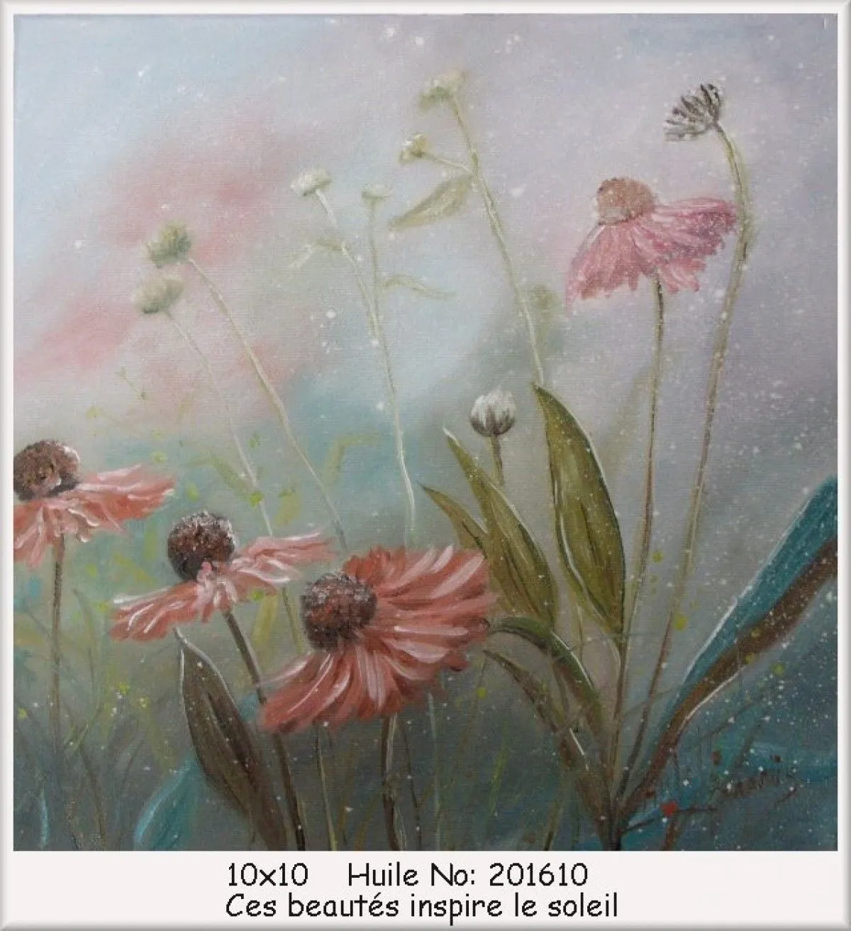 Ces beautés inspire le soleil, artwork by Arlette Paradis