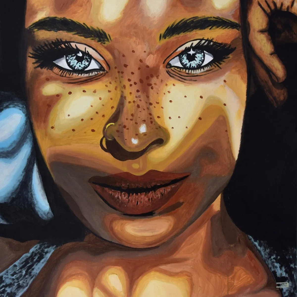 The girl with the golden piercing, œuvre de Eduardo Bessa
