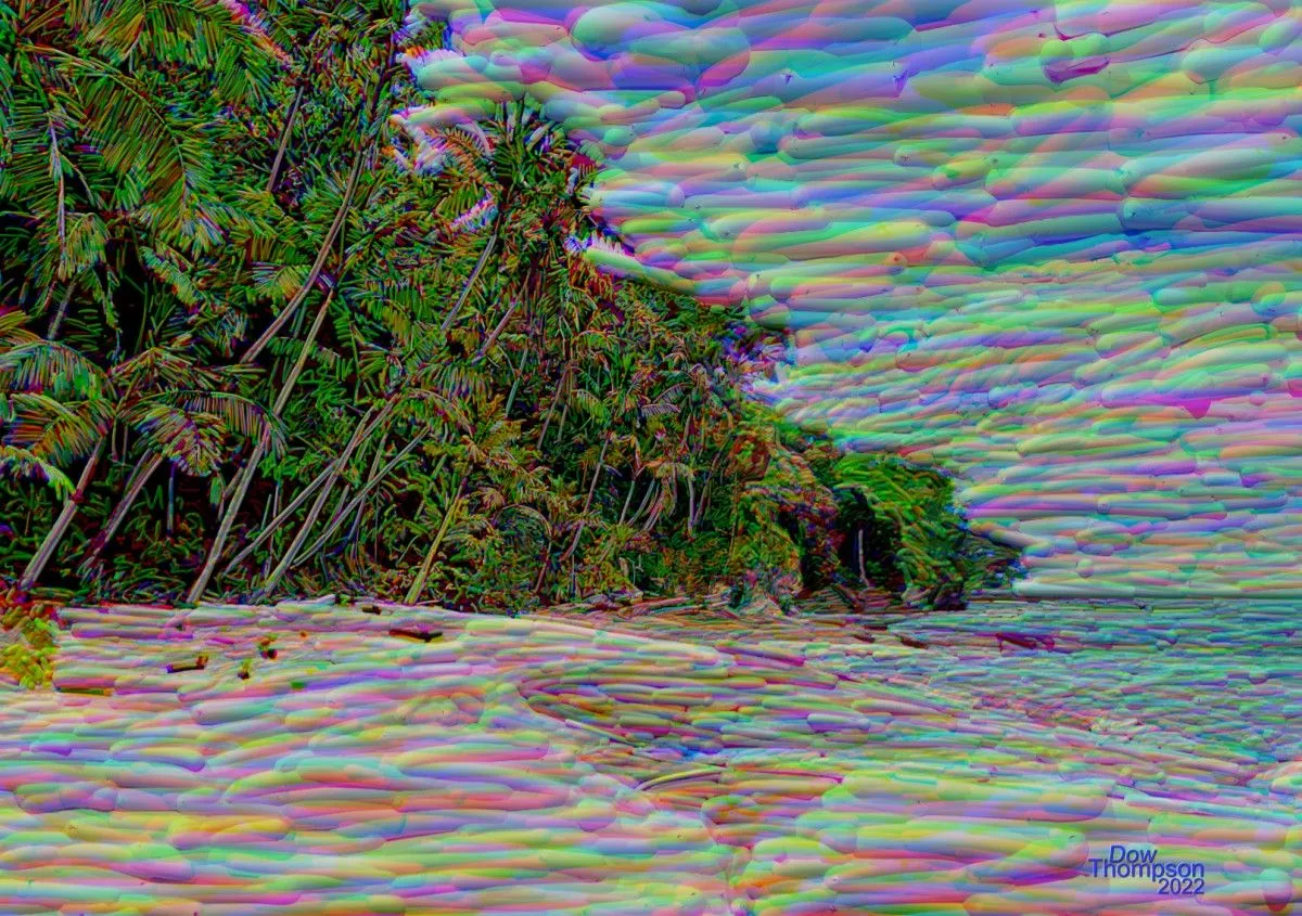 beach, artwork by Dow Thompson