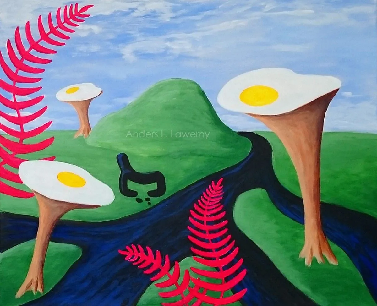 river of imagination, artwork by Anders Lawerny