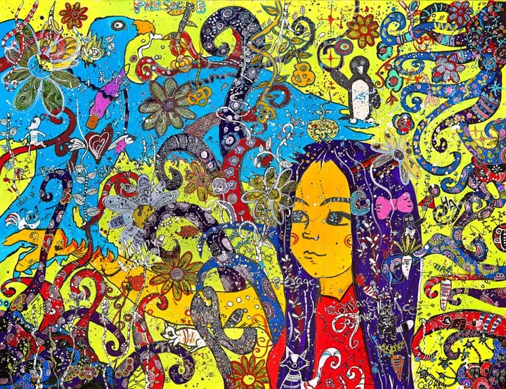 Le présage, artwork by Céline Hubert