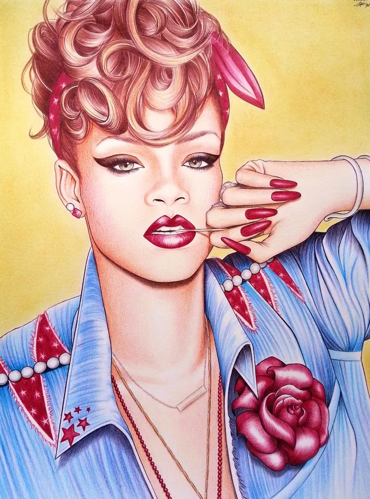 Bad Gal Riri, œuvre de Grinh VU