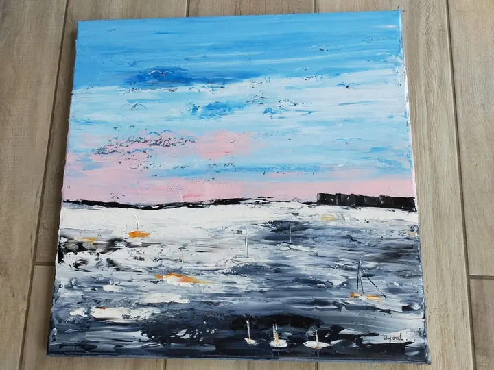 Mer grise, artwork by annick Ayoul