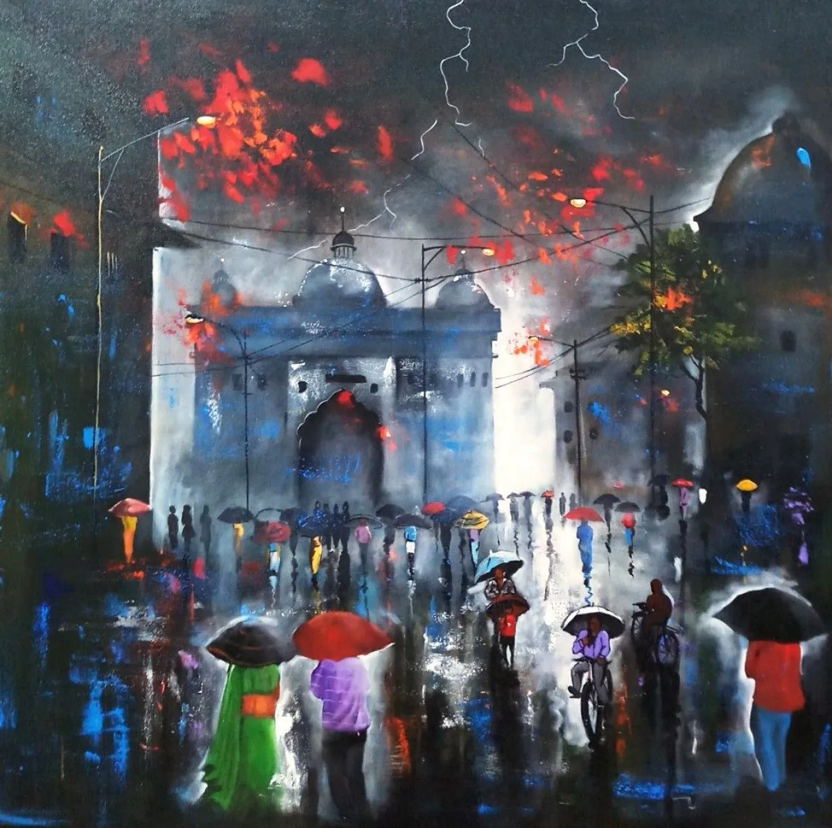RAINY DAY, artwork by Arjun Das