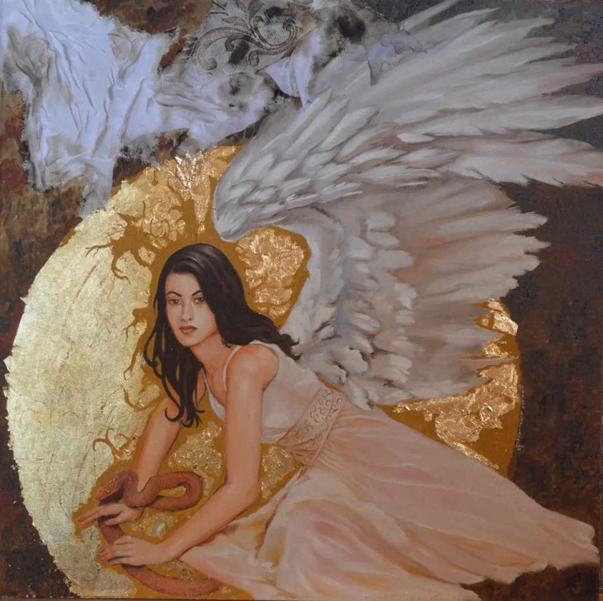 an angel, artwork by eygenia dritsa