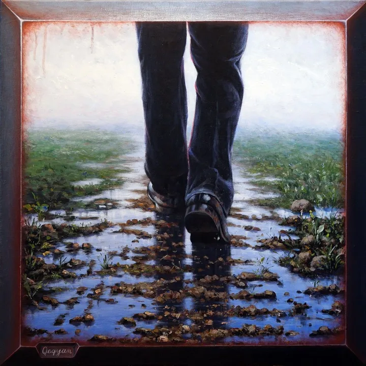walk, œuvre de Mahmoud Qoqyan