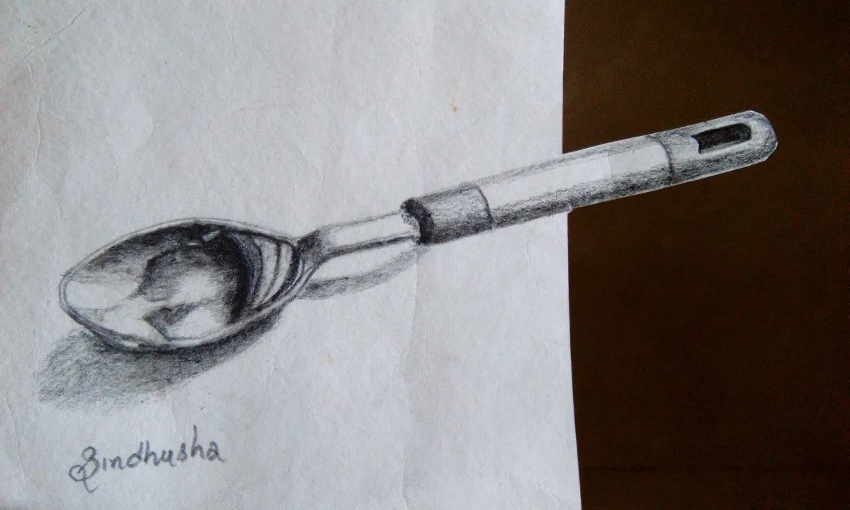 spoon, artwork by Sindhusha