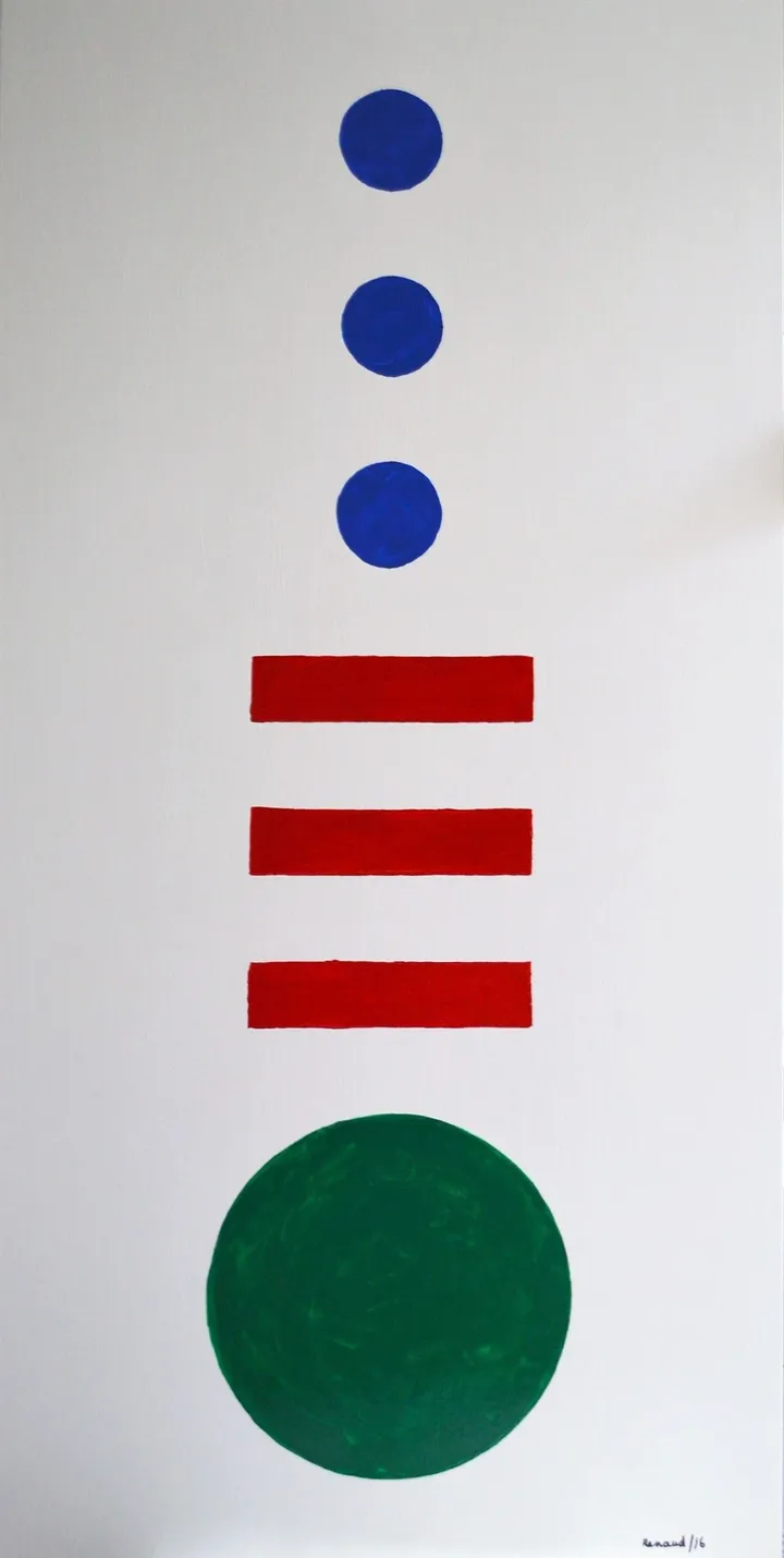Composition 16-17, artwork by Marcel Renaud