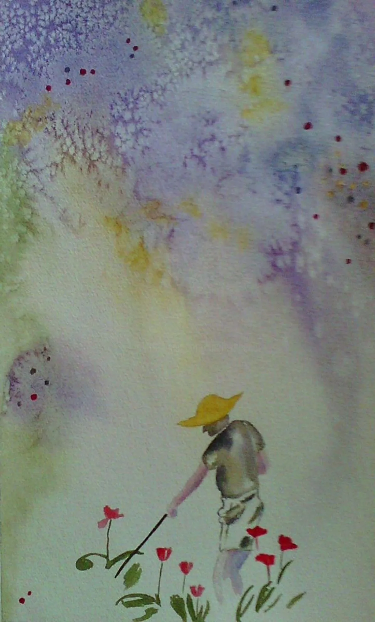 L'ARROSEUR ARROSE..., œuvre de Thérèse Hanot