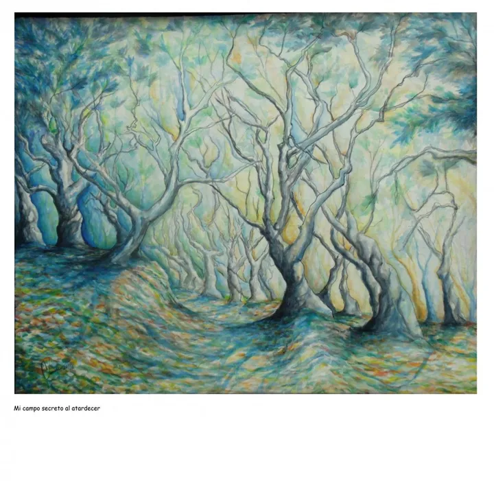 My secret scene in the woods, œuvre de Samuel Rivera