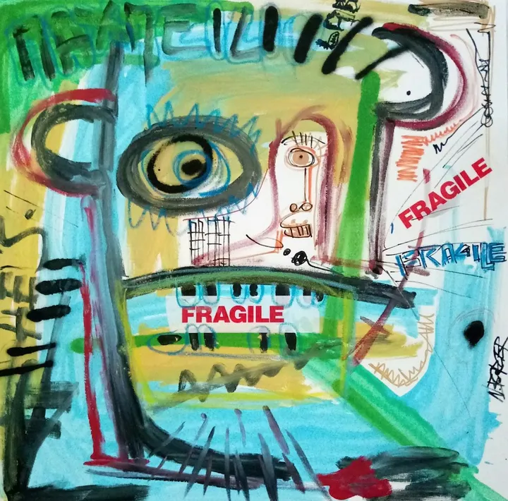 Fragile visage, artwork by Noah Borger