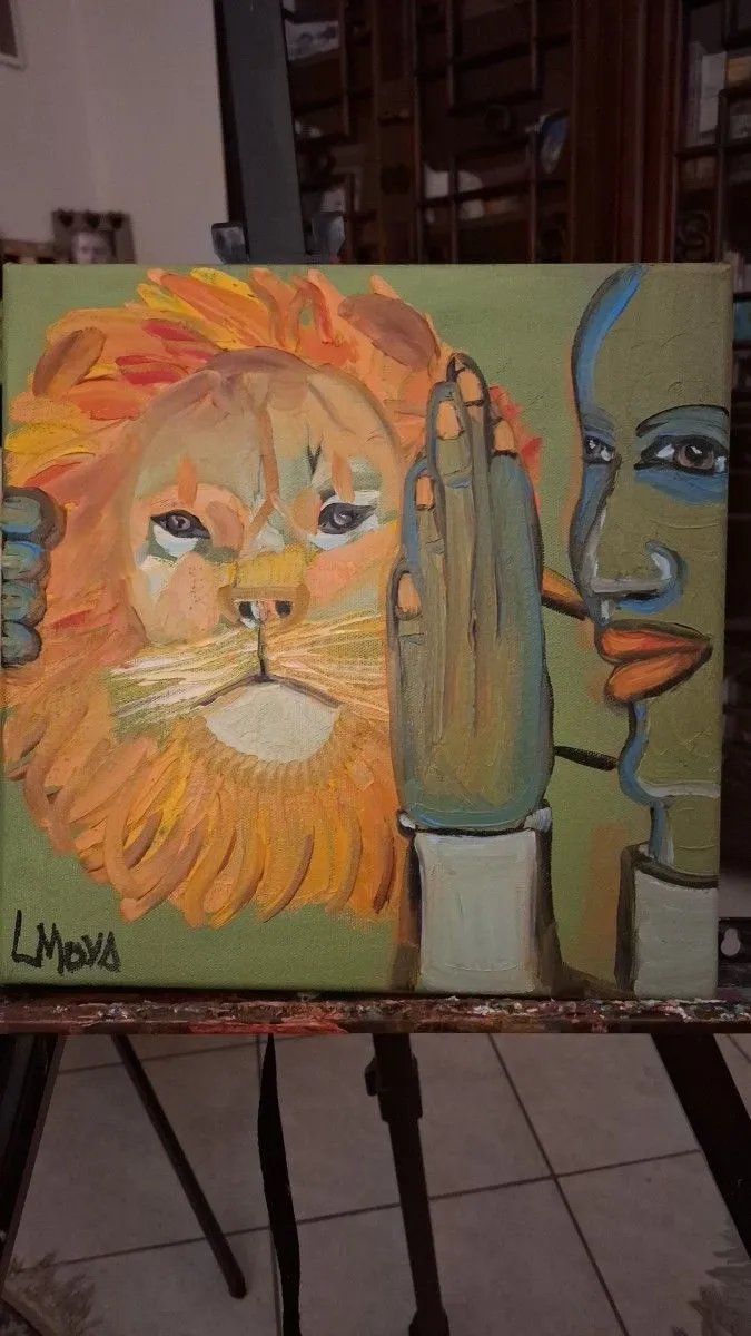 Hold on, artwork by Ligia Moya