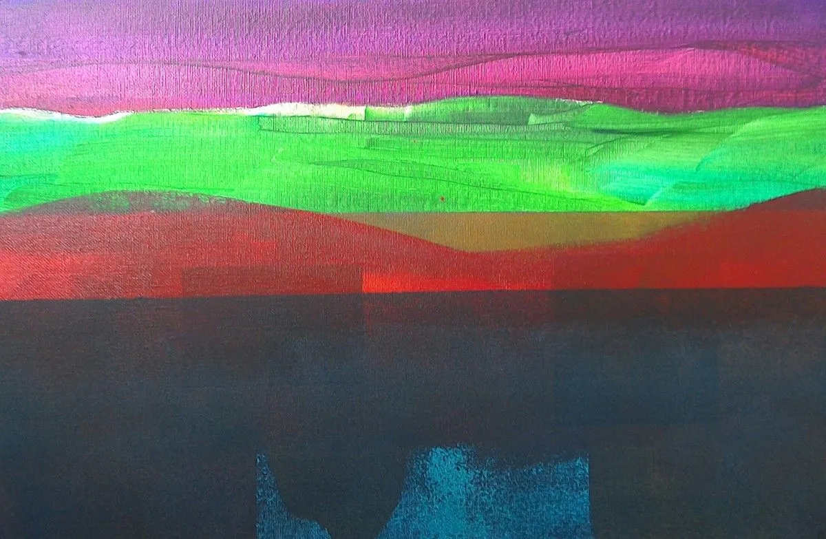 East Lothian sky, artwork by Andrew Hutson