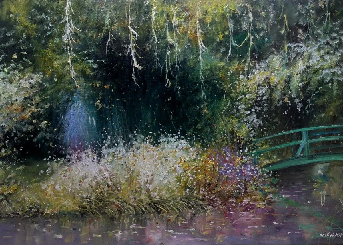 Monet´s Garden In Giverny/France, œuvre de Milan Cihak