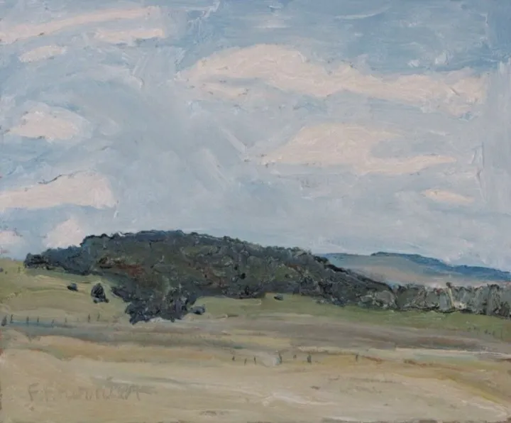 La côte tôt au printemps, Early Spring Hill, œuvre de Francois Fournier