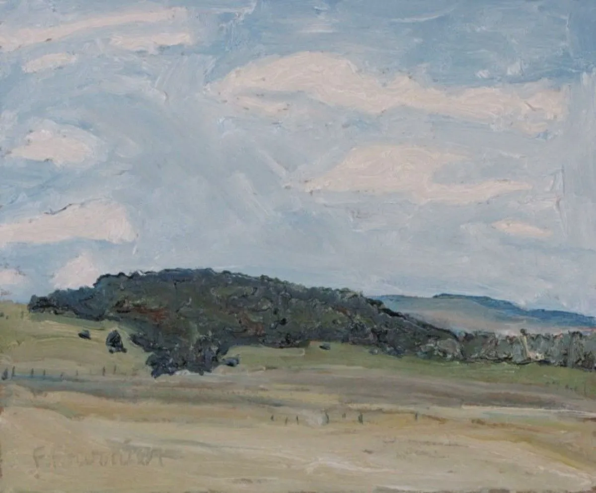 La côte tôt au printemps, Early Spring Hill, œuvre de Francois Fournier