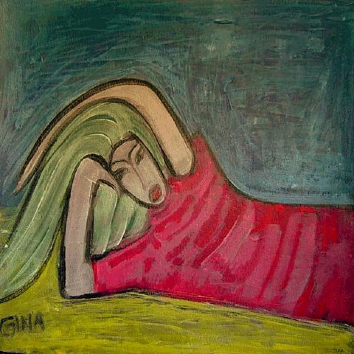 "Portrait of a Friend", artwork by Jasminka Tabak