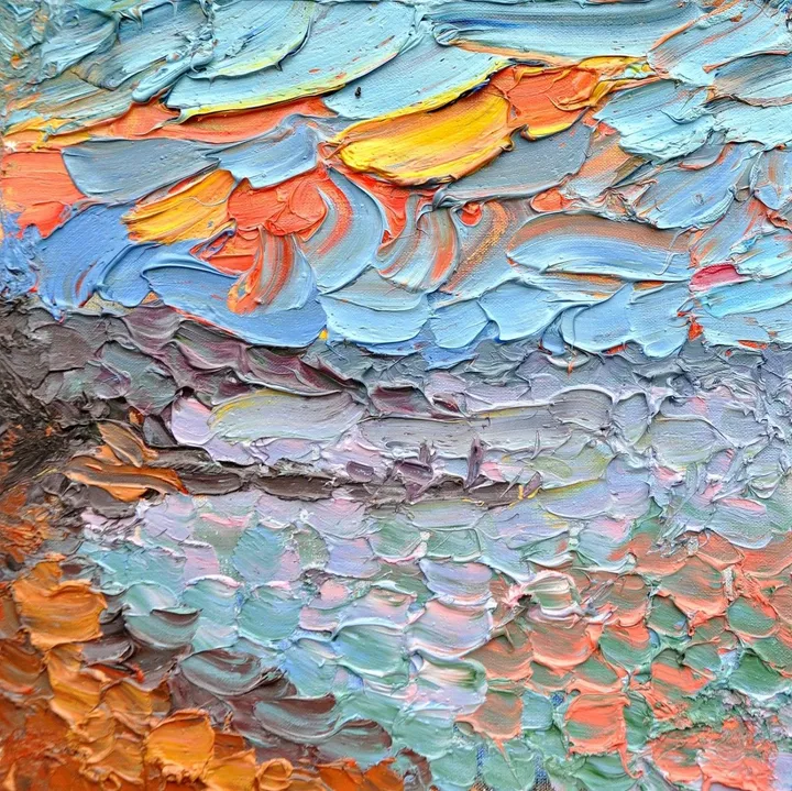 The sea and the sun, œuvre de Olga Bezhina