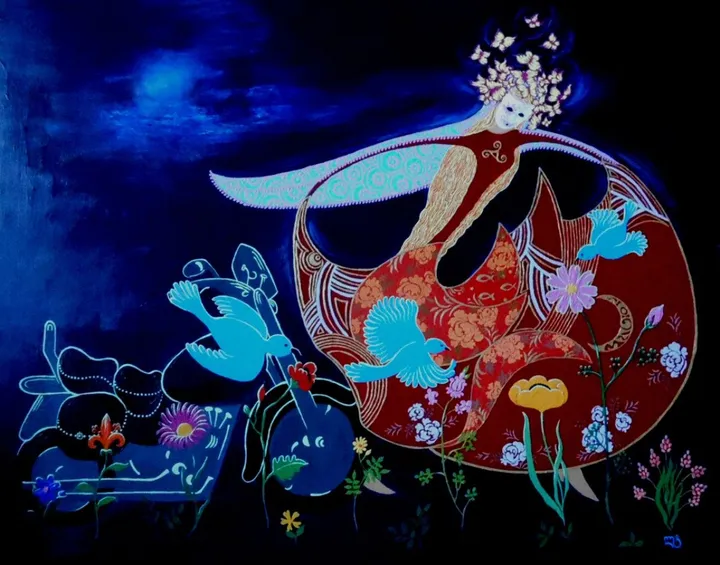 The Moonlight Girl, œuvre de Lela Tabliashvili